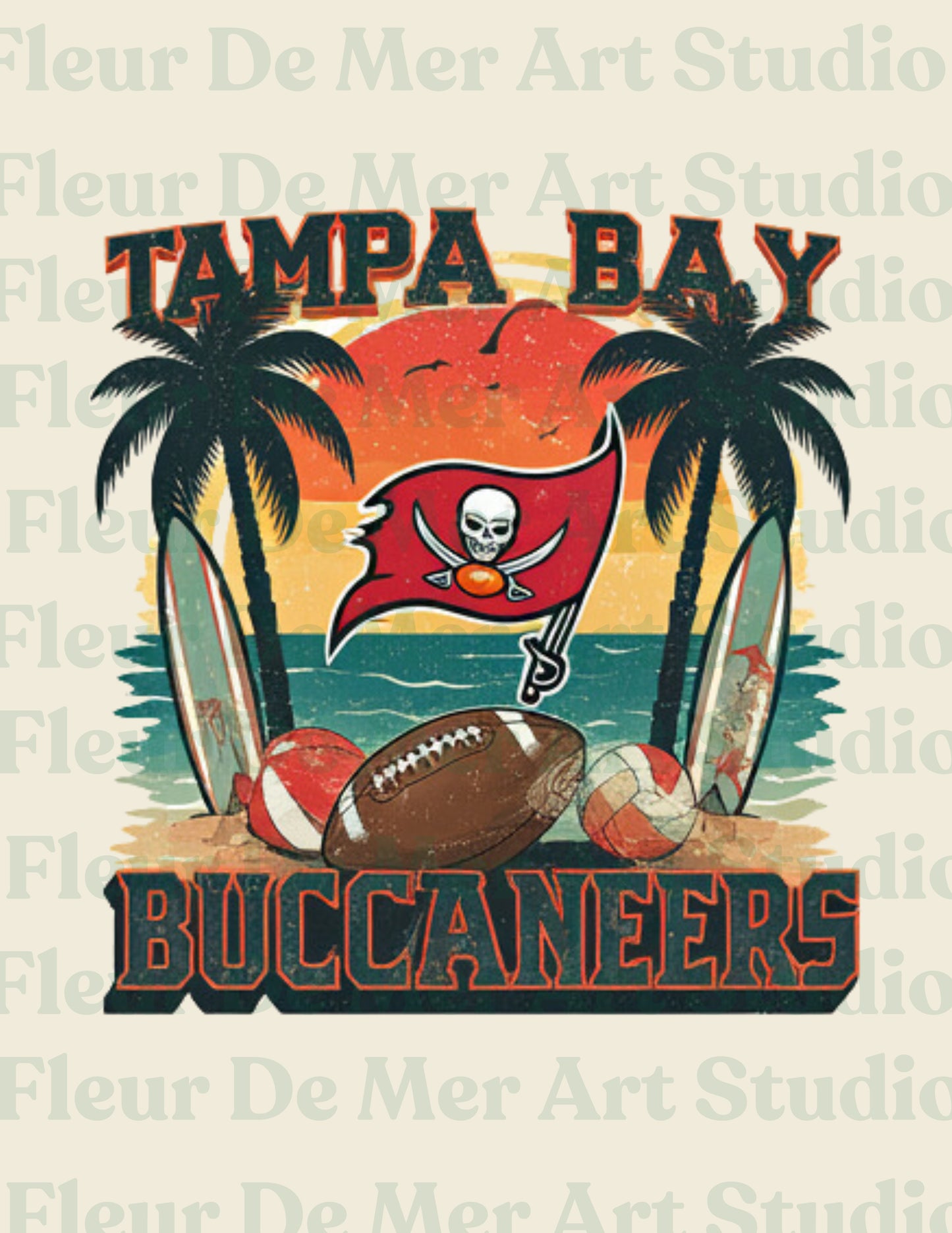 "Tampa Bay Buck's" Fleur De Mer Original Design T-shirt