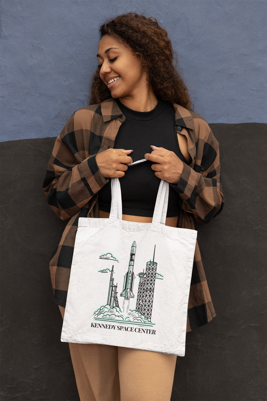 "Kennedy Space Center" Fleur De Mer Original Design Tote Bag