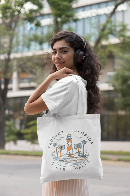 "Protect Florida State Parks" Fleur De Mer Original Design Tote Bag