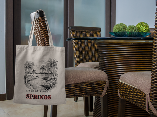 "Florida Springs" Fleur De Mer Original Design Tote Bag