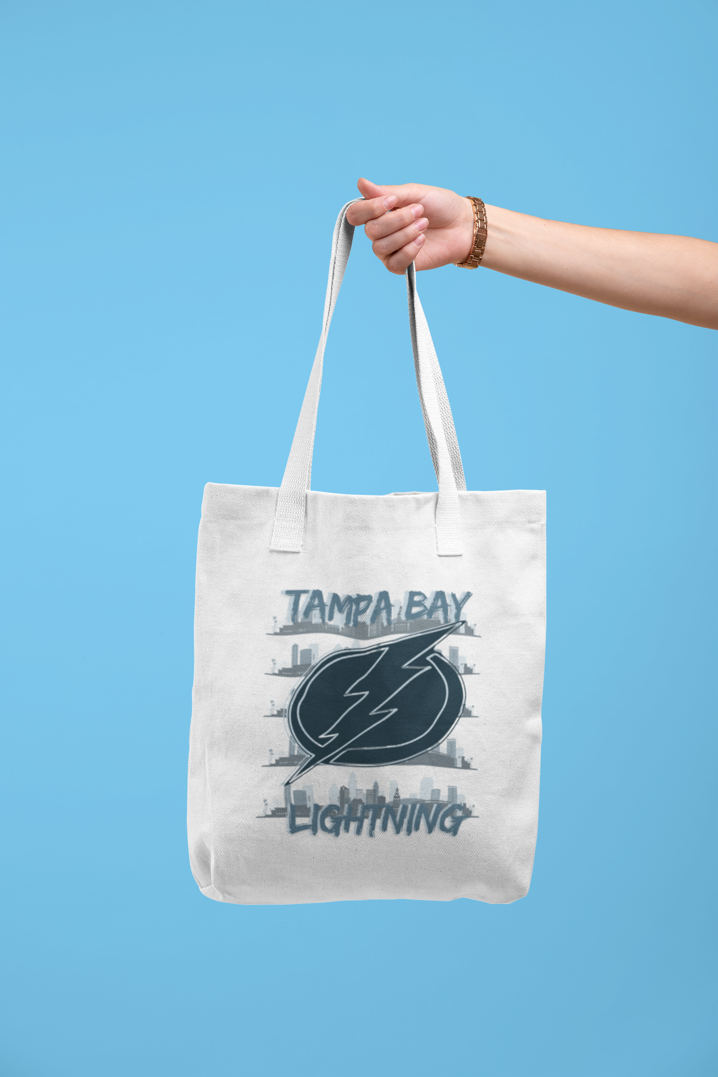 "Tampa Bay Lightning" Fleur De Mer Original Design Tote Bag